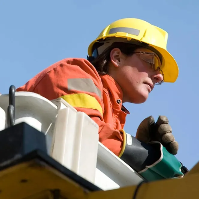 Hydro worker