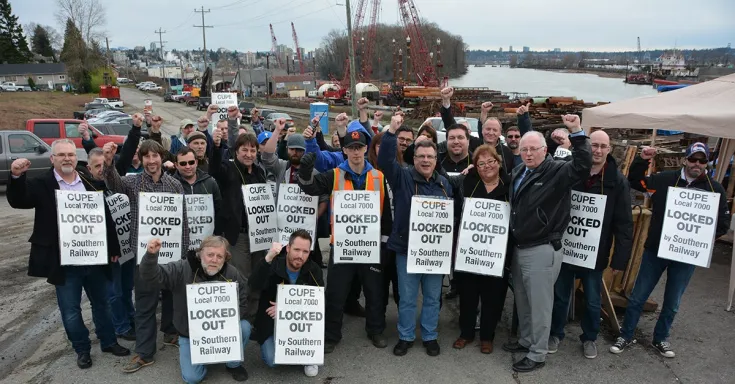 Local 7000 Picket Line