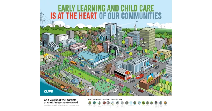 Shine a Light on Early Learning and Child Care campaign poster