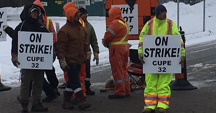CUPE 32 on strike