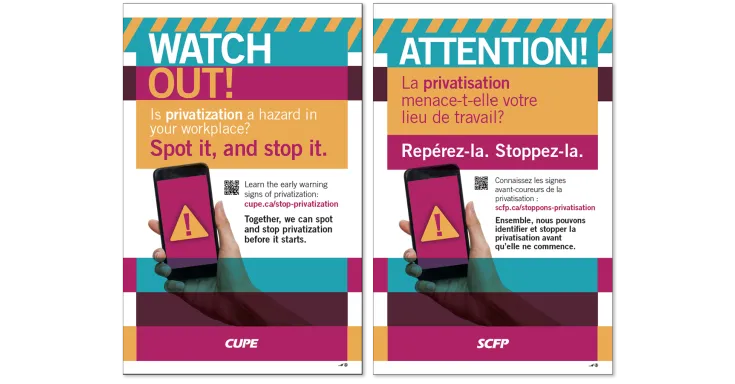 Early Warning Signs of Privatization poster