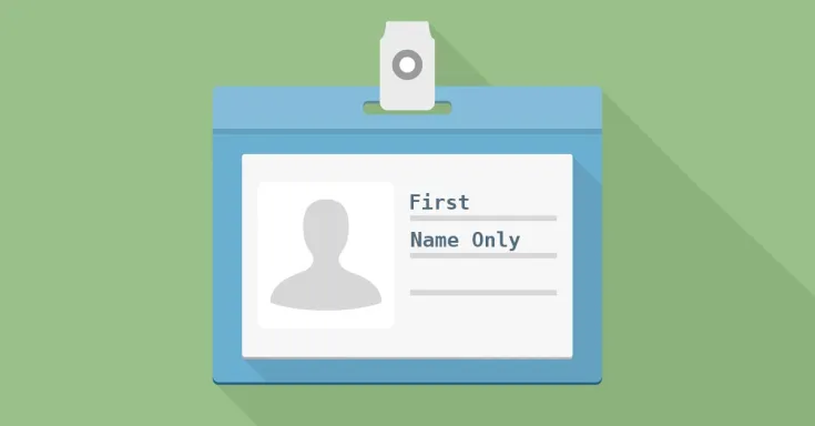 First name only