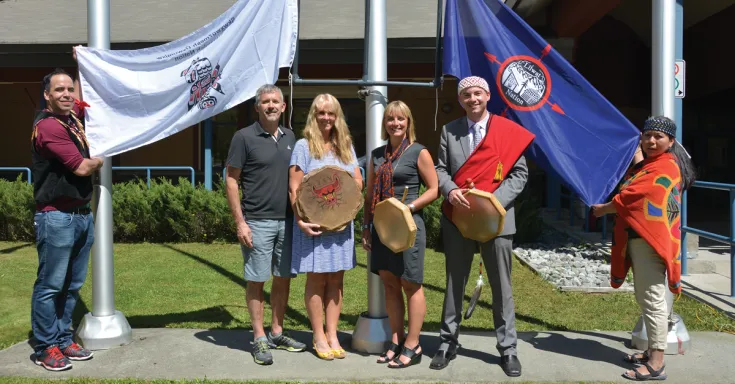 Flag raising in BC