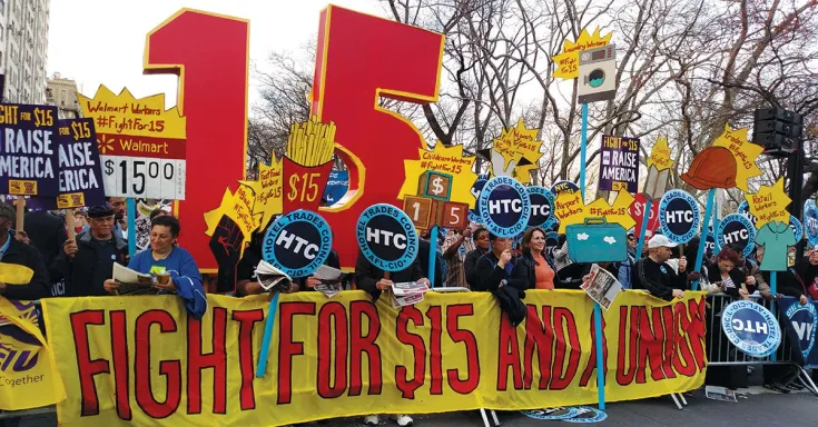 Manifestation minimum wage