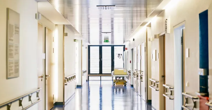 Hallway of hospital