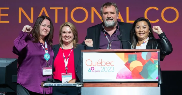 Candace Rennick, Bea Bruske, Mark Hancock and Lily Chang