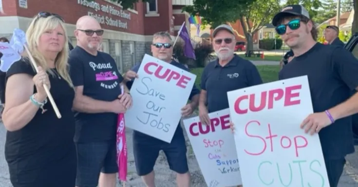 Frontline workers rallying