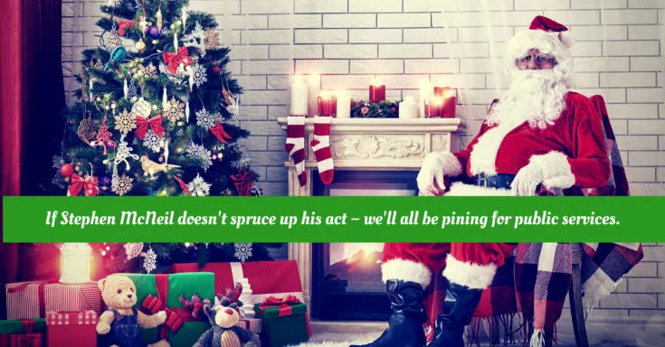 Santa by the fireplace: 'CUPE NS launches radio ads defending public services and the workers who provide them'