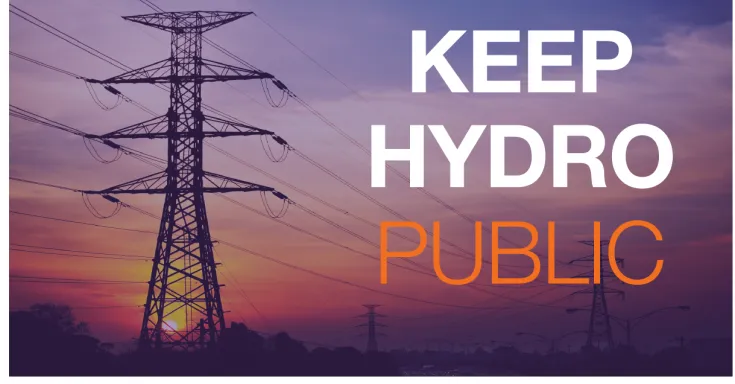 Electrical tower at sunset