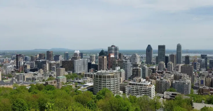 Le centre-ville de Montréal. Photo SCFP