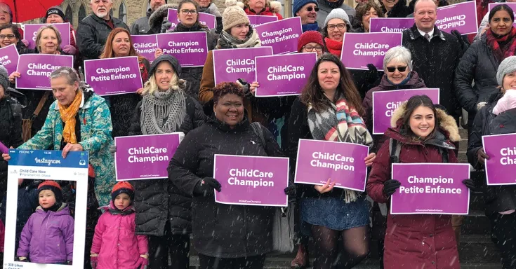 CUPE members take frontline stories to Parliament Hill in fight for universal child care