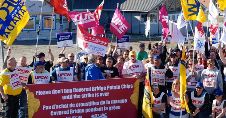 Take action - Support striking Covered Bridge Chips workers
