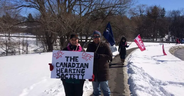 CUPE 2073 picket line