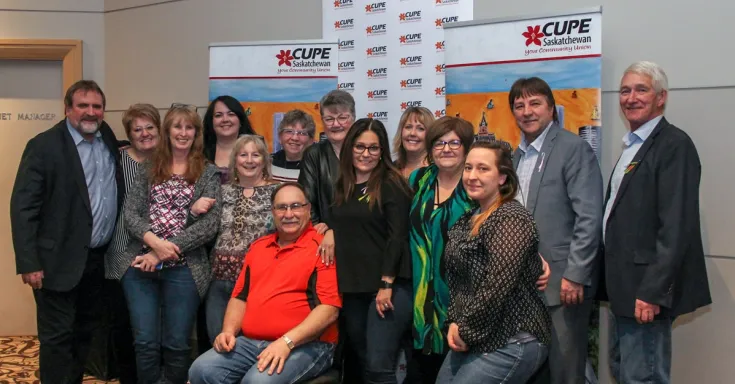 CUPE SK group photo with Mark and Charles