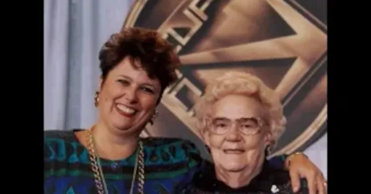 Judy Darcy and Grace Hartman