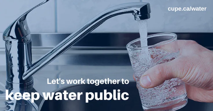Let's work together to keep water public
