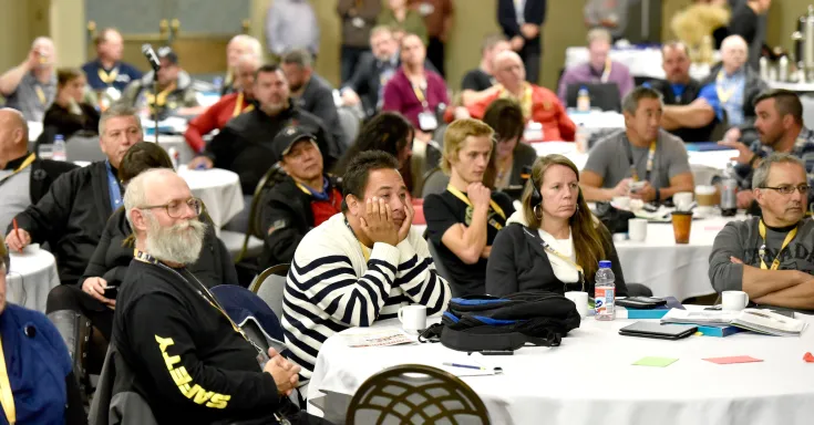 Members at municipal sector meeting