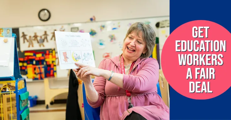 Get education workers a fair deal