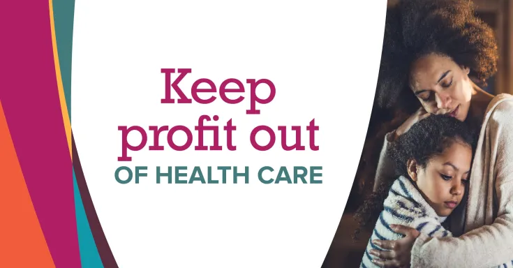 Image: Keep profit out of health care