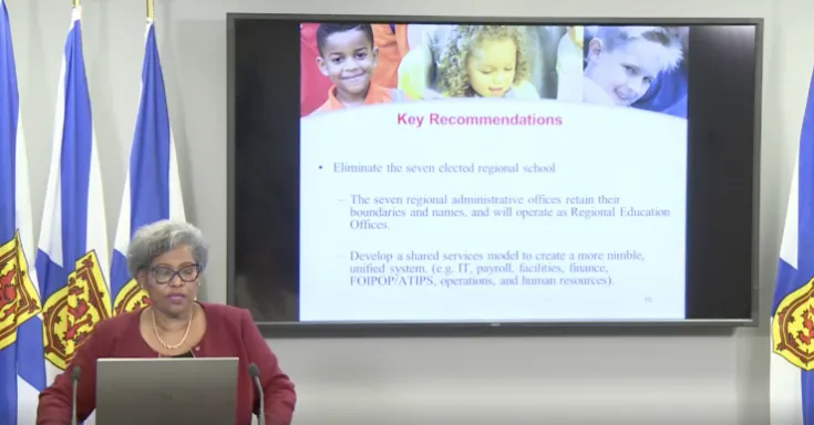 Dr. Avis Glaze Nova Scotia education report