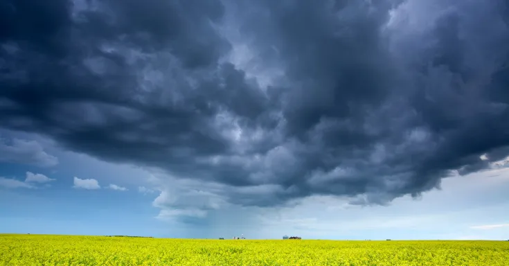 Stormy sky over SK sm