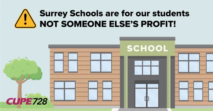 Surrey schools are for our students, not someone else's profit!