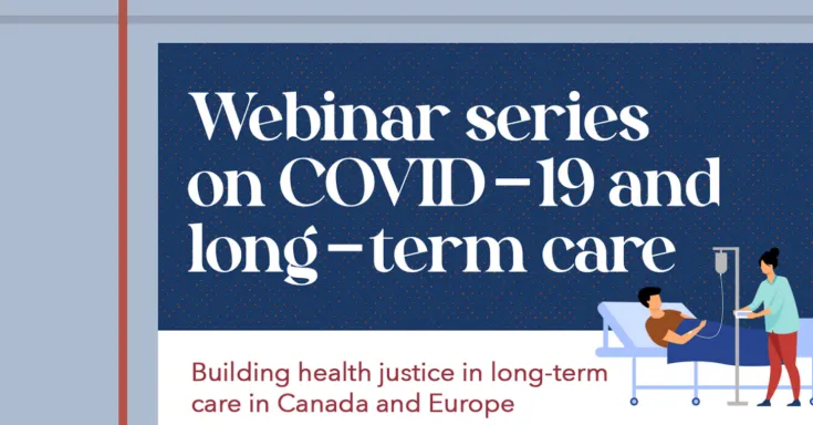 Web banner: Webinar series on long term care