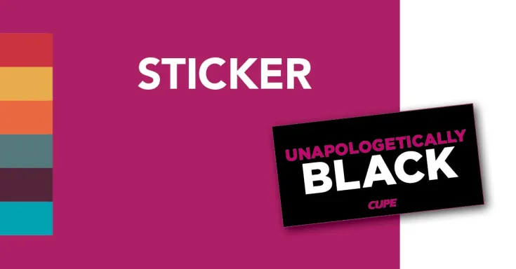 Sticker: Unapologetically black