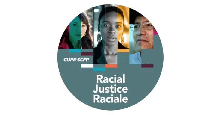 Racial justice button image